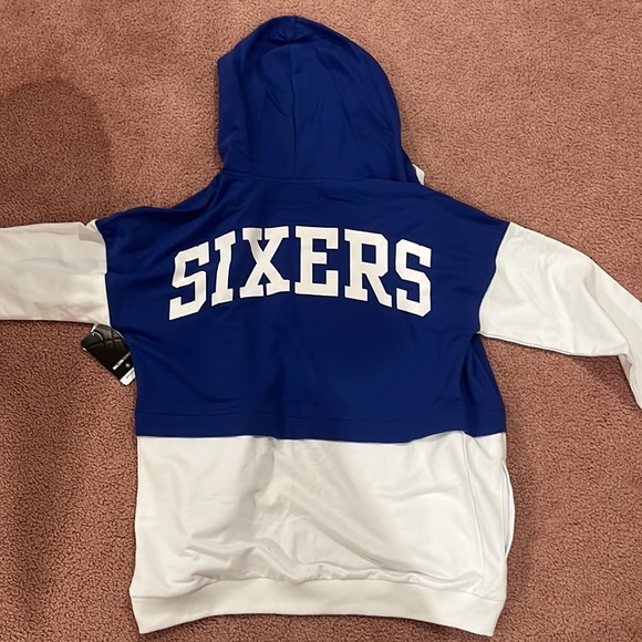 NBA SEVENTY SIXERS ZIP UP HOODIE - Picture 3 of 4